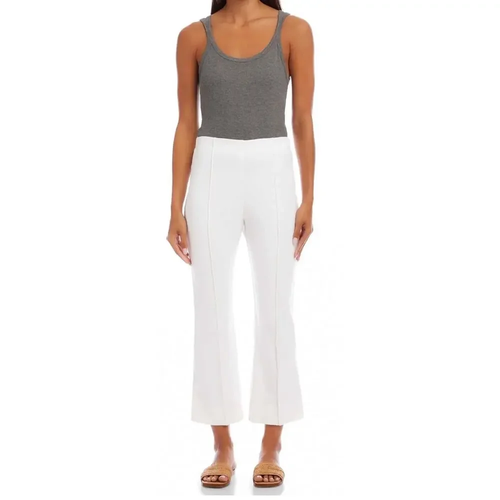 NWT Fifteen Twenty Off White Sigourney Pintuck Wide Leg Pants Size XS